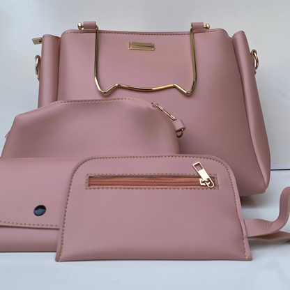 EMERALD (4 PIECE BAG SET)-NUDE PINK